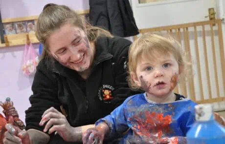 MPHW_Carrers_Image02 Child and babies room practitioner painting